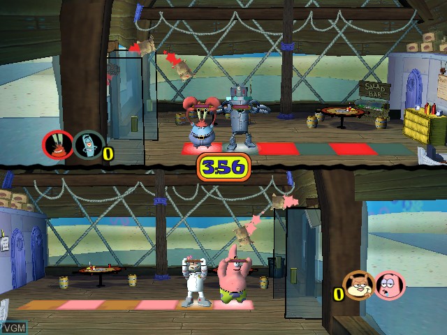 Image in-game du jeu SpongeBob SquarePants - Lights, Camera, Pants! sur Nintendo GameCube