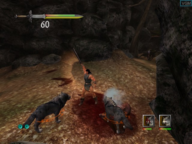 Image in-game du jeu Conan sur Nintendo GameCube