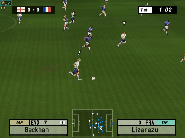 Image in-game du jeu International Superstar Soccer 3 sur Nintendo GameCube