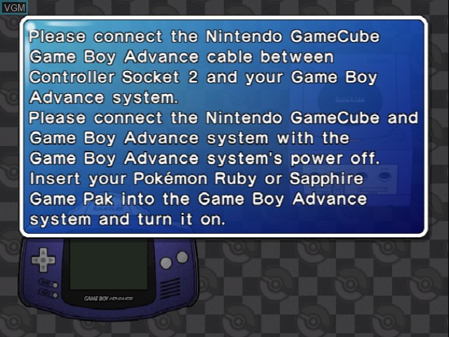 Image in-game du jeu Pokemon Box - Ruby and Sapphire sur Nintendo GameCube
