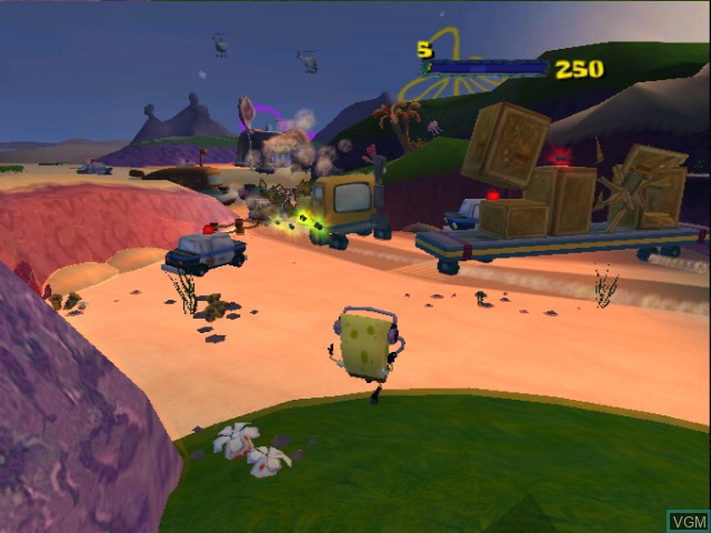 Image in-game du jeu 2 Games in 1 - Nickelodeon SpongeBob Schwammkopf - Der Film + Nickelodeon Tak 2 - Der Stab der Traeume sur Nintendo GameCube