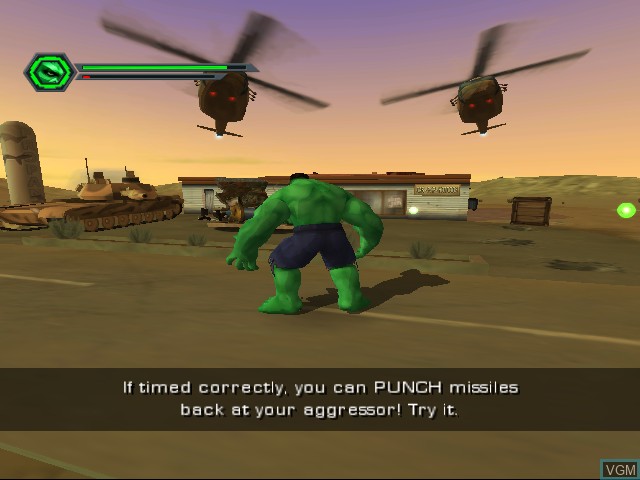 Image in-game du jeu Hulk sur Nintendo GameCube