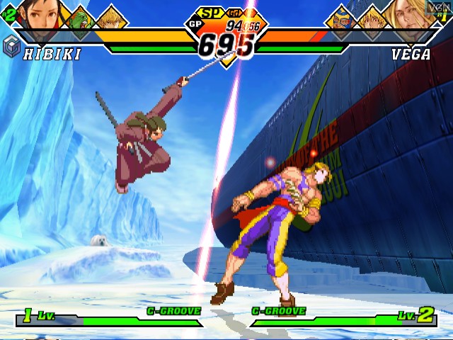 Image in-game du jeu Capcom vs. SNK 2 EO - Millionaire Fighting 2001 sur Nintendo GameCube