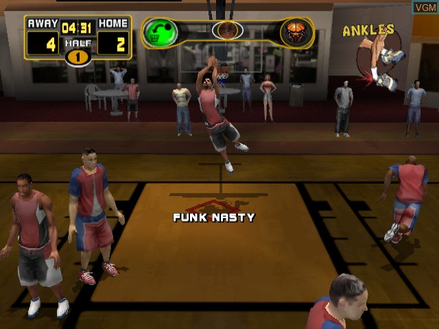 Image in-game du jeu Street Hoops sur Nintendo GameCube