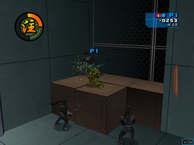 Image in-game du jeu Teenage Mutant Ninja Turtles 2 - Battle Nexus sur Nintendo GameCube