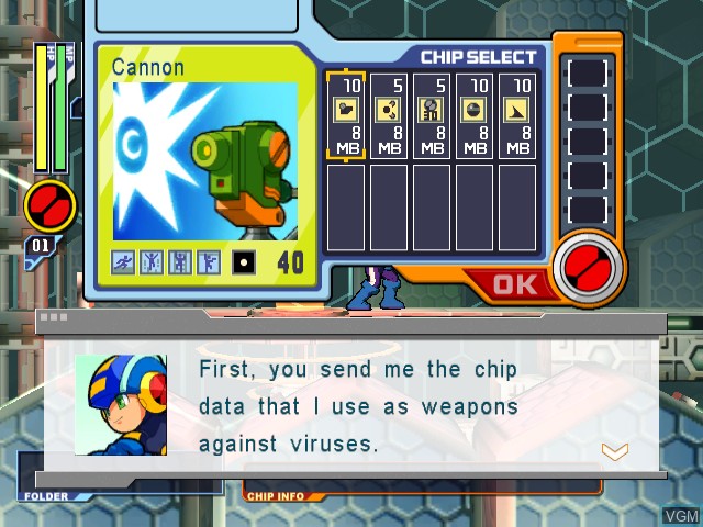 Image in-game du jeu Mega Man Network Transmission sur Nintendo GameCube