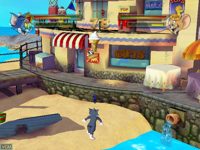 Image in-game du jeu Tom & Jerry in War of the Whiskers sur Nintendo GameCube