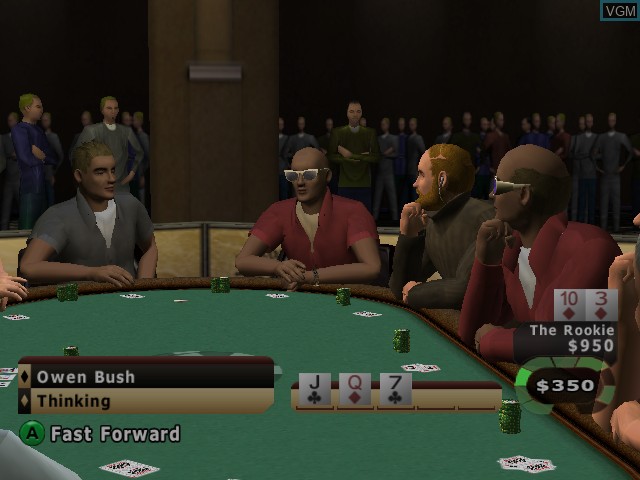 Image in-game du jeu World Series of Poker sur Nintendo GameCube