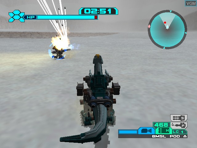 Image in-game du jeu Zoids Vs. III sur Nintendo GameCube