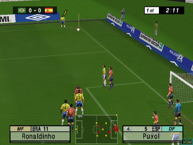 Image in-game du jeu International Superstar Soccer 3 sur Nintendo GameCube