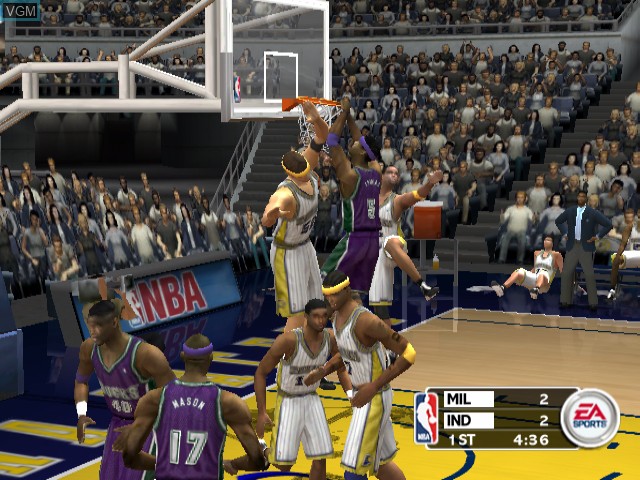 Image in-game du jeu NBA Live 2003 sur Nintendo GameCube