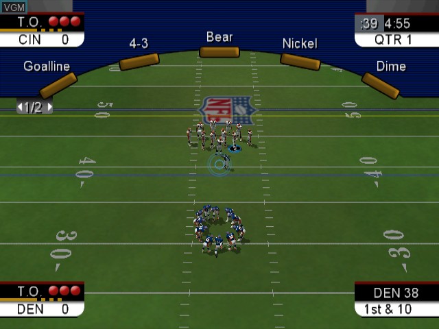 Image in-game du jeu NFL 2K3 sur Nintendo GameCube