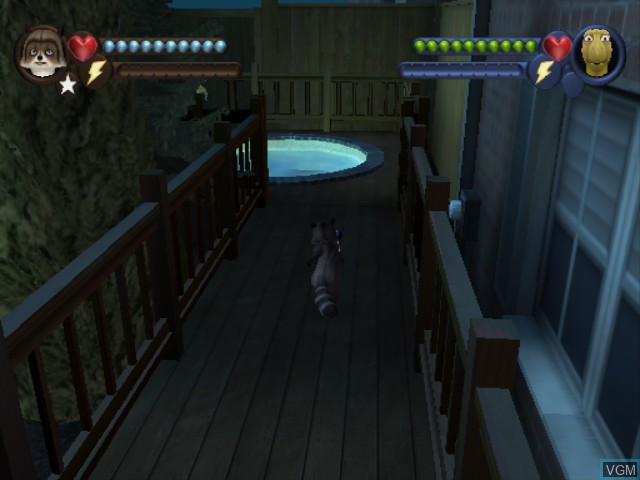 Image in-game du jeu Over the Hedge sur Nintendo GameCube