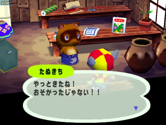 Image in-game du jeu Doubutsu no Mori e-Plus sur Nintendo GameCube