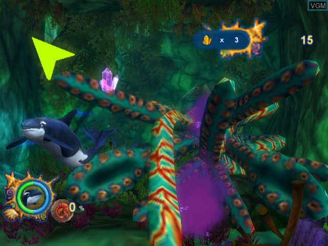 Image in-game du jeu SeaWorld Adventure Parks - Shamu's Deep Sea Adventures sur Nintendo GameCube