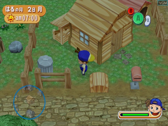 Image in-game du jeu Bokujou Monogatari - Shiawase no Uta sur Nintendo GameCube