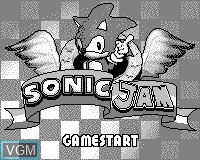 Image de l'ecran titre du jeu Sonic Jam sur Tiger Game.com
