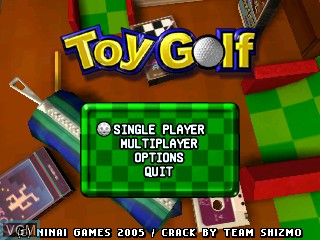 Image de l'ecran titre du jeu Toy Golf sur Tiger Gizmondo