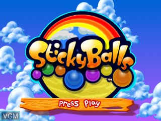 Image de l'ecran titre du jeu Sticky Balls sur Tiger Gizmondo