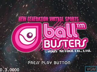 Image de l'ecran titre du jeu Ball Busters sur Tiger Gizmondo