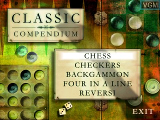 Image de l'ecran titre du jeu Classic Compendium sur Tiger Gizmondo