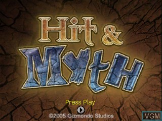 Image de l'ecran titre du jeu Hit & Myth sur Tiger Gizmondo