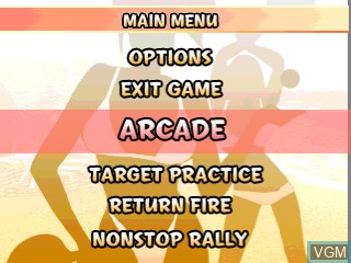 Image du menu du jeu Pocket Ping Pong 2005 sur Tiger Gizmondo