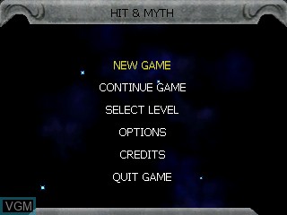 Image du menu du jeu Hit & Myth sur Tiger Gizmondo