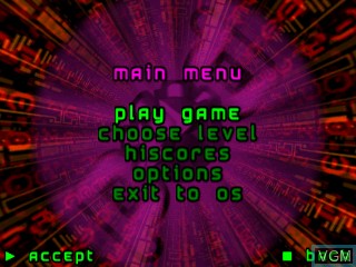 Image du menu du jeu Point of Destruction sur Tiger Gizmondo