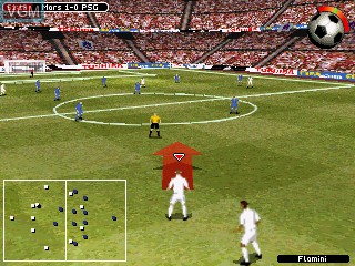 Image in-game du jeu FIFA Football 2005 sur Tiger Gizmondo