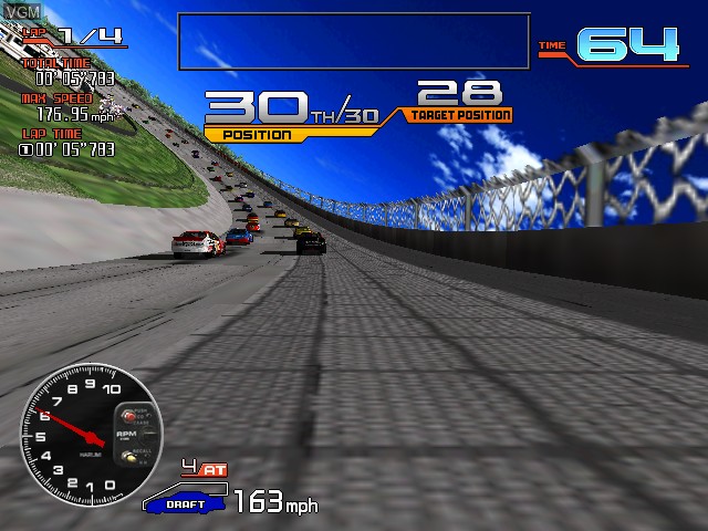 Image in-game du jeu Nascar Racing sur Sega Hikaru