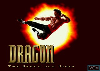 Image de l'ecran titre du jeu Dragon - The Bruce Lee Story sur Atari Jaguar