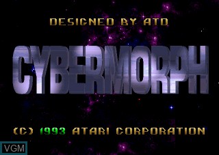 Image de l'ecran titre du jeu Cybermorph sur Atari Jaguar