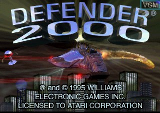 Image de l'ecran titre du jeu Defender 2000 sur Atari Jaguar