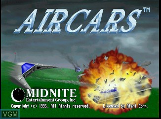 Image de l'ecran titre du jeu Aircars sur Atari Jaguar