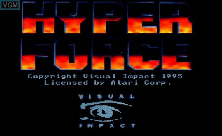 Image de l'ecran titre du jeu Hyper Force sur Atari Jaguar