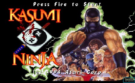 Image de l'ecran titre du jeu Kasumi Ninja sur Atari Jaguar