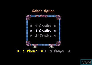 Image du menu du jeu Raiden sur Atari Jaguar