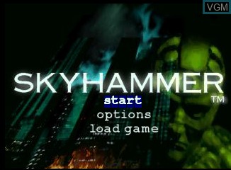 Image du menu du jeu SkyHammer sur Atari Jaguar