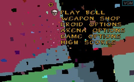 Image du menu du jeu SpaceWar 2000 sur Atari Jaguar
