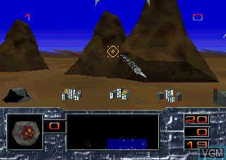 Image in-game du jeu Missile Command 3D sur Atari Jaguar