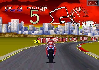 Image in-game du jeu Super Burnout sur Atari Jaguar