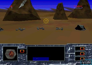 Image in-game du jeu Missile Command 3D sur Atari Jaguar