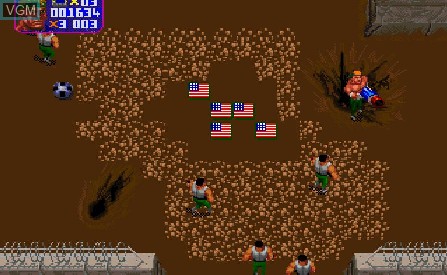 Image in-game du jeu Total Carnage sur Atari Jaguar