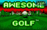 Image de l'ecran titre du jeu Awesome Golf sur Atari Lynx