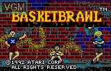 Image de l'ecran titre du jeu Basketbrawl sur Atari Lynx
