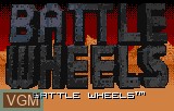 Image de l'ecran titre du jeu BattleWheels sur Atari Lynx