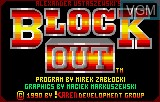 Image de l'ecran titre du jeu Block Out sur Atari Lynx