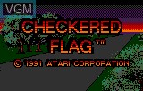 Image de l'ecran titre du jeu Checkered Flag sur Atari Lynx