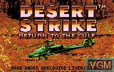 Image de l'ecran titre du jeu Desert Strike - Return to the Gulf sur Atari Lynx